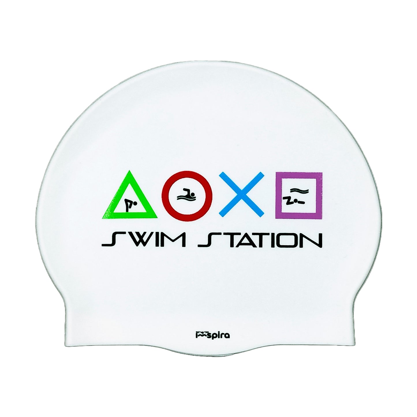 Gorro de Silicona Swim Station Blanco