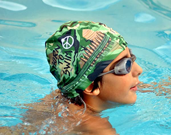 Gorro de Tela Born To Swim | Verde | Full Metal Jacket