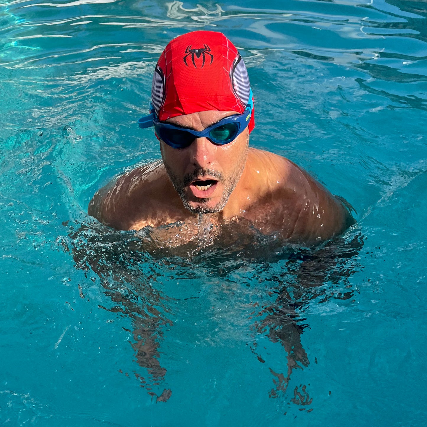 Gorro de tela Spiderman Rojo